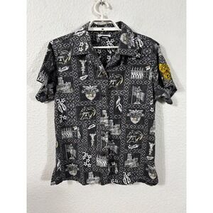 Malihini Hawaii USMA West Point Shirt Womens L Gray Vintage Army Cadet‎ *Patch